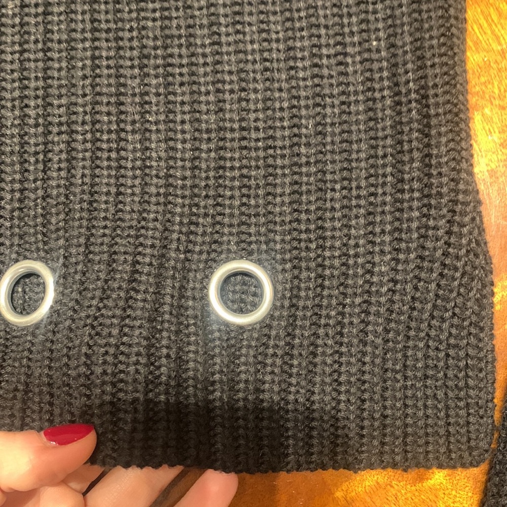 Brave Soul black Sweater with Eyelets - Picture 8 of 10